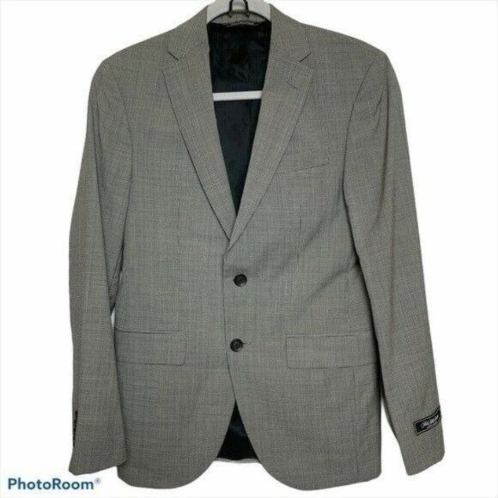 Modern By Saks Fifth Avenue Black & White Check Wool Jacket Sz S/36